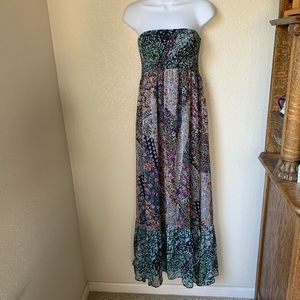 Boho Mixed Floral Maxi Dress